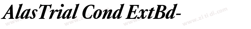 AlasTrial Cond ExtBd字体转换 AlasTrial Cond ExtBd字体转换